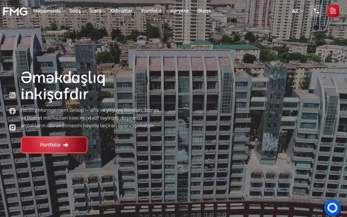 Korporativ Veb-sayt — FMG