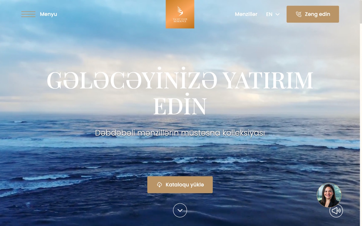 Korporativ veb-sayt — Yakht Club Residence